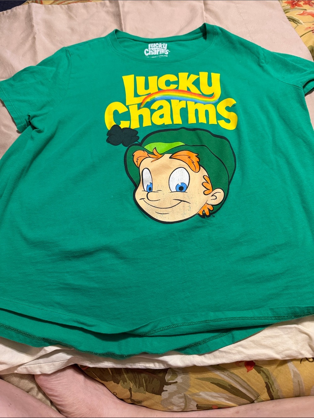 Lucky Charms Green Graphic Short Sleeve Tee